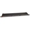 Pannello Patch STP 24 Posti RJ45 19'' 1U Cat.6 Nero