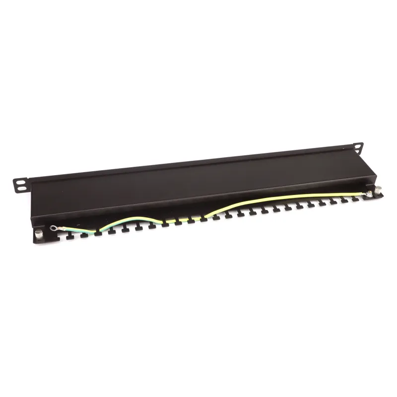 Pannello Patch STP 24 Posti RJ45 19'' 1U Cat.6 Nero