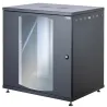 Armadio Rack 19'' a Muro 22U P 600mm Porta Vetro Nero