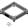 Zoccolo 600 x 800 mm per Armadi Rack Nero