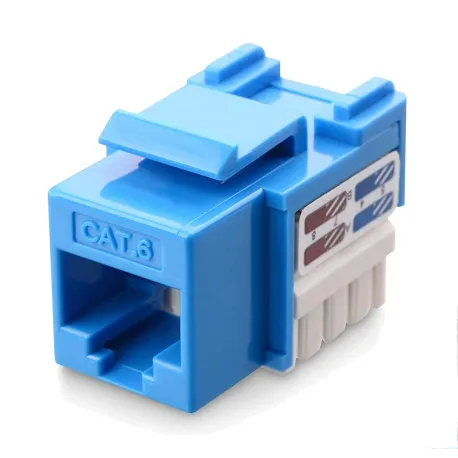 Frutto Keystone RJ45 Cat.6 UTP IDC 90&deg; Blu