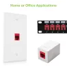 Frutto Keystone RJ45 Cat.6 UTP IDC 90&deg; Rosso