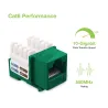 Frutto Keystone RJ45 Cat.6 UTP IDC 90&deg; Verde