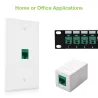 Frutto Keystone RJ45 Cat.6 UTP IDC 90&deg; Verde
