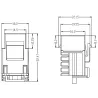 Frutto Keystone RJ45 Cat.6 UTP IDC 90&deg; Bianco