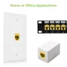 Frutto Keystone RJ45 Cat.6 UTP IDC 90&deg; Giallo
