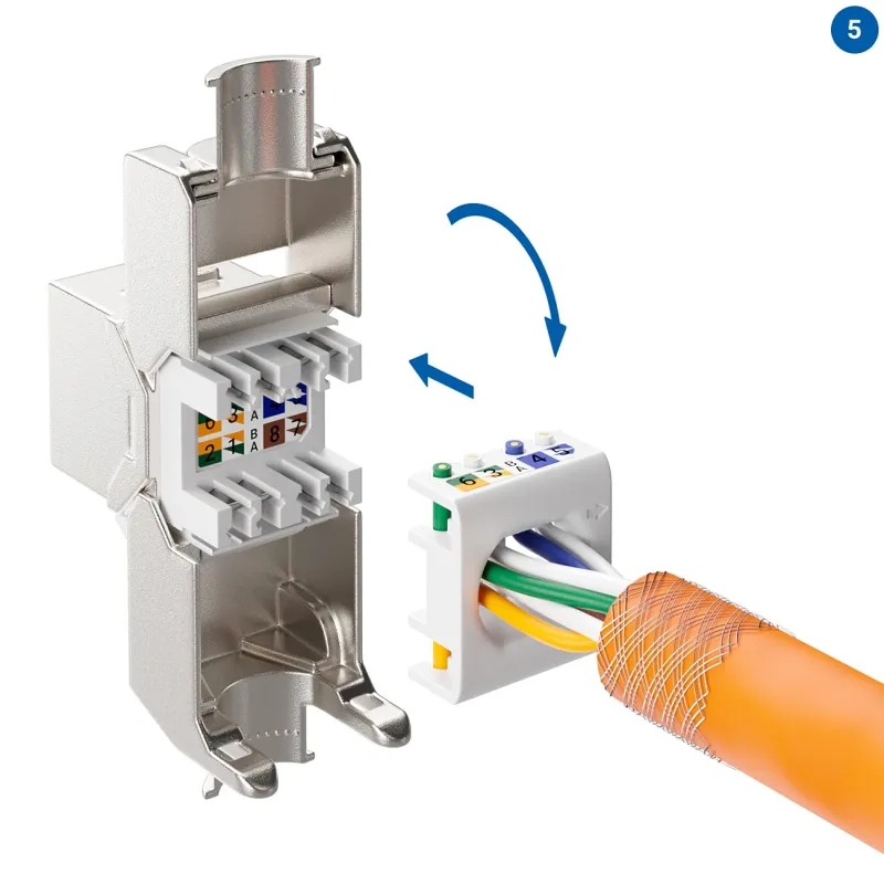 Frutto Keystone RJ45 Cat.6A STP Tool-Free