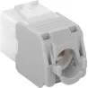 Frutto Keystone RJ45 Cat.6A UTP Tool-Free Bianco Grigio