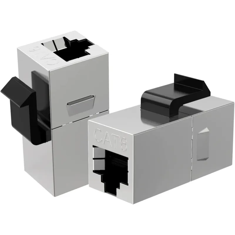 Adattatore Modulare Keystone RJ45 Accoppiatore di Rete Cat.6 F/F Schermato FTP