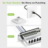 Adattatore Modulare Keystone RJ45 Accoppiatore di Rete Cat.6 F/F Schermato FTP