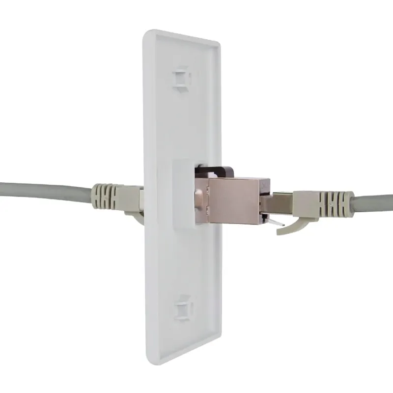 Adattatore Modulare Keystone RJ45 Accoppiatore di Rete Cat.6 F/F Schermato FTP