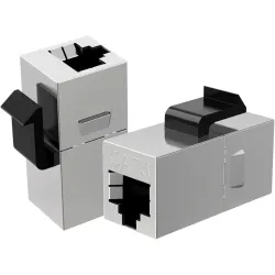 Adattatore Modulare Keystone RJ45 Accoppiatore di Rete Cat.5E F/F Schermato FTP