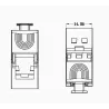 Frutto Keystone RJ45 Cat.6A Slim STP Tool Free