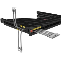 Mensola Gestione Cavi su Rack 19'' 24 Porte P.600 mm