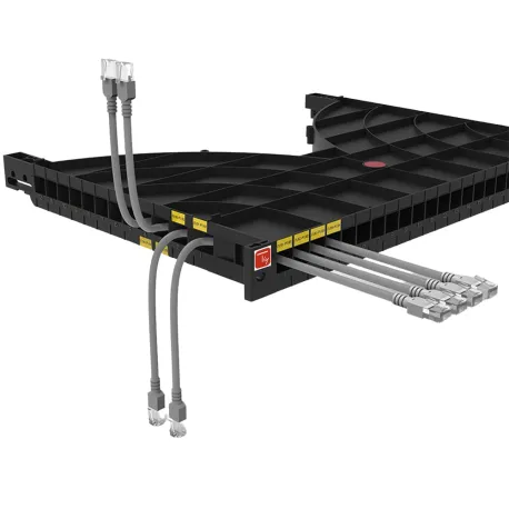 Mensola Gestione Cavi su Rack 19'' 24 Porte P.800 mm
