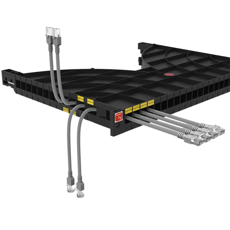 Mensola Gestione Cavi su Rack 19'' 24 Porte P.800 mm