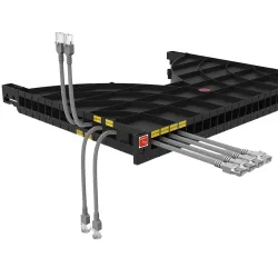 Mensola Gestione Cavi su Rack 19'' 24 Porte P.1000 mm