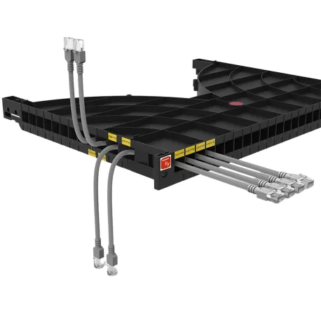 Mensola Gestione Cavi su Rack 19'' 24 Porte P.1000 mm