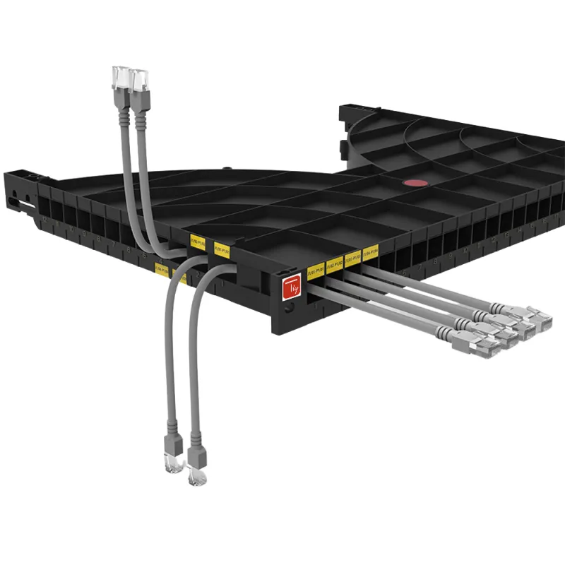 Mensola Gestione Cavi su Rack 19'' 24 Porte P.1000 mm
