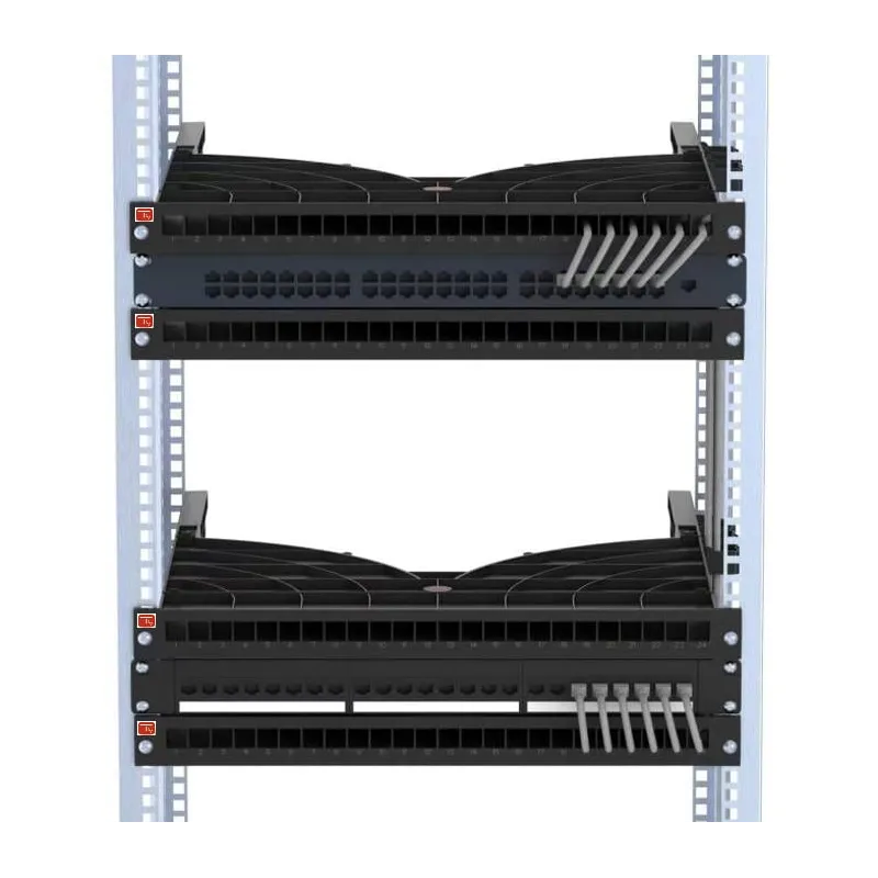 Mensola Gestione Cavi su Rack 19'' 24 Porte P.1000 mm