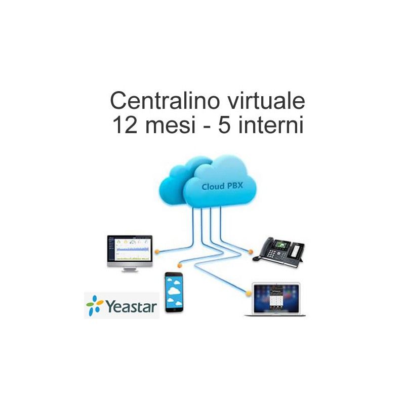 Centralino virtuale contratto annuale 5 derivati
