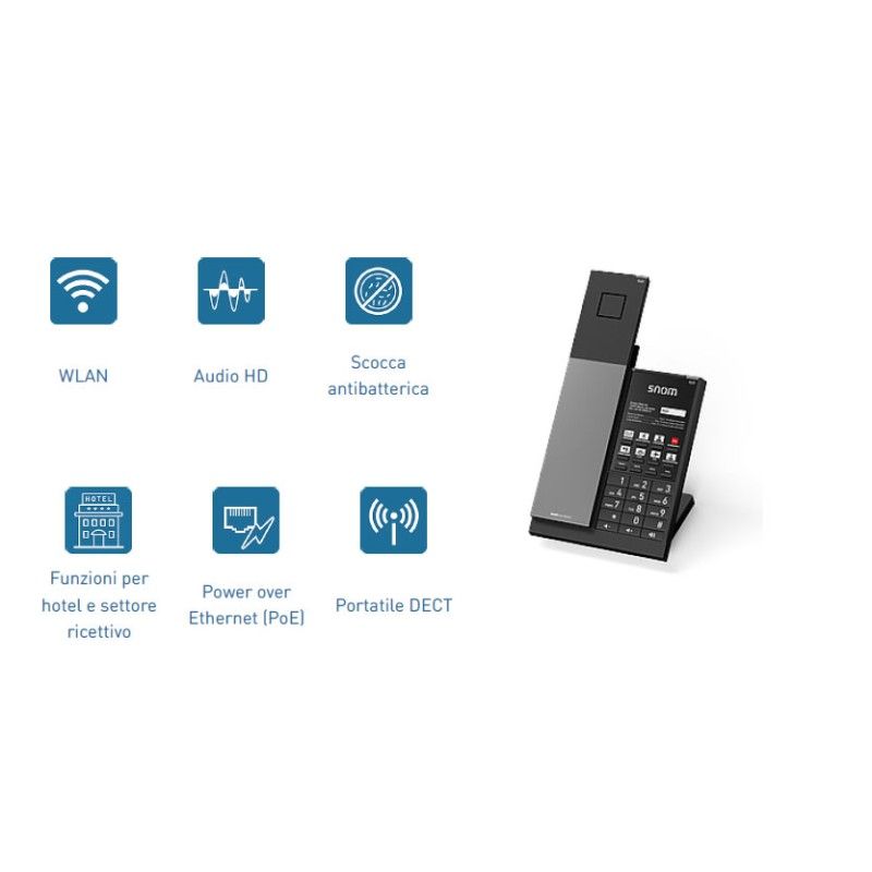 Snom HD351W voip phone hospitality wireless