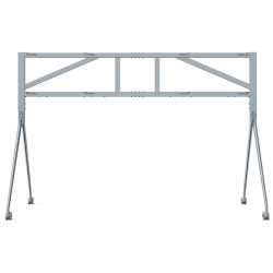 Carrello doppio Meetingboard 65" grigio