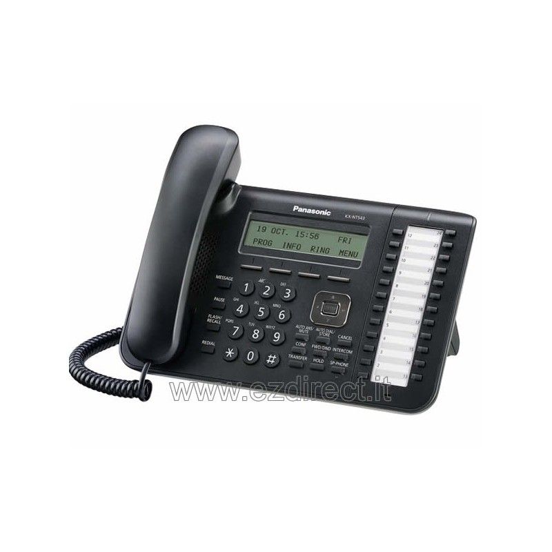 Panasonic kx-nt543NE Telefono IP specifico colore nero