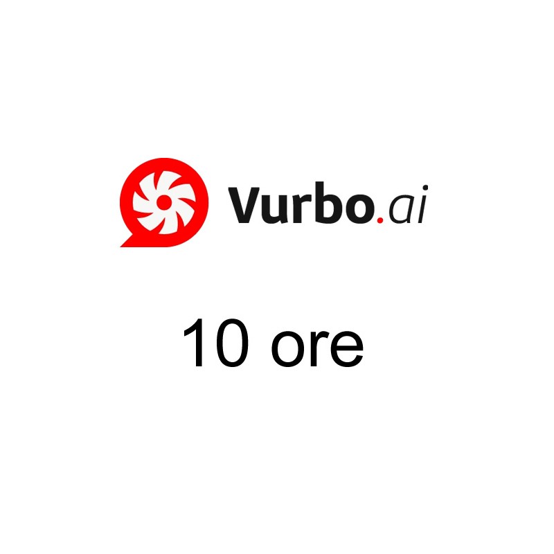 Vurbo PRO sw per trascrizione e traduzione simultanea 10 ore