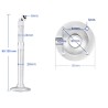 Staffa per fissaggio a soffitto e parete per microfoni e dispositivi con filettatura 6 mm