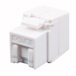 Frutto Keystone RJ45 Cat.6 UTP 180&deg; Toolless con Otturatore