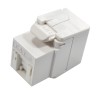 Frutto Keystone RJ45 Cat.6 UTP 180&deg; Toolless con Otturatore