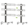 Kit Staffe e Braccio di Giunzione per Supporto Video Wall da Pavimento