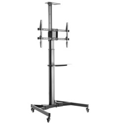 Supporto da Pavimento con Mensola TV/LED/LCD 37''-70'' Nero