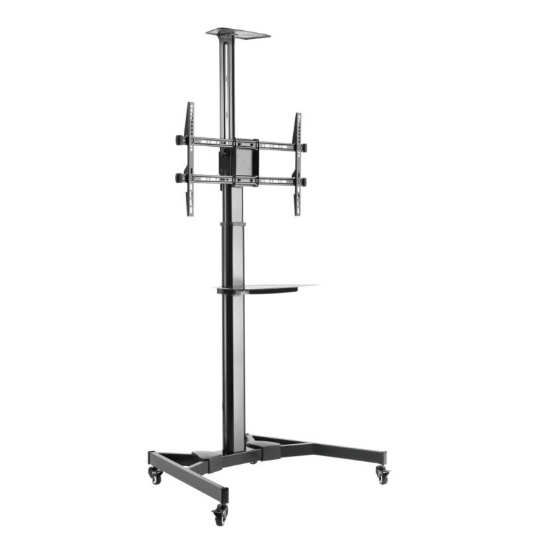 Supporto da Pavimento con Mensola TV/LED/LCD 37''-70'' Nero
