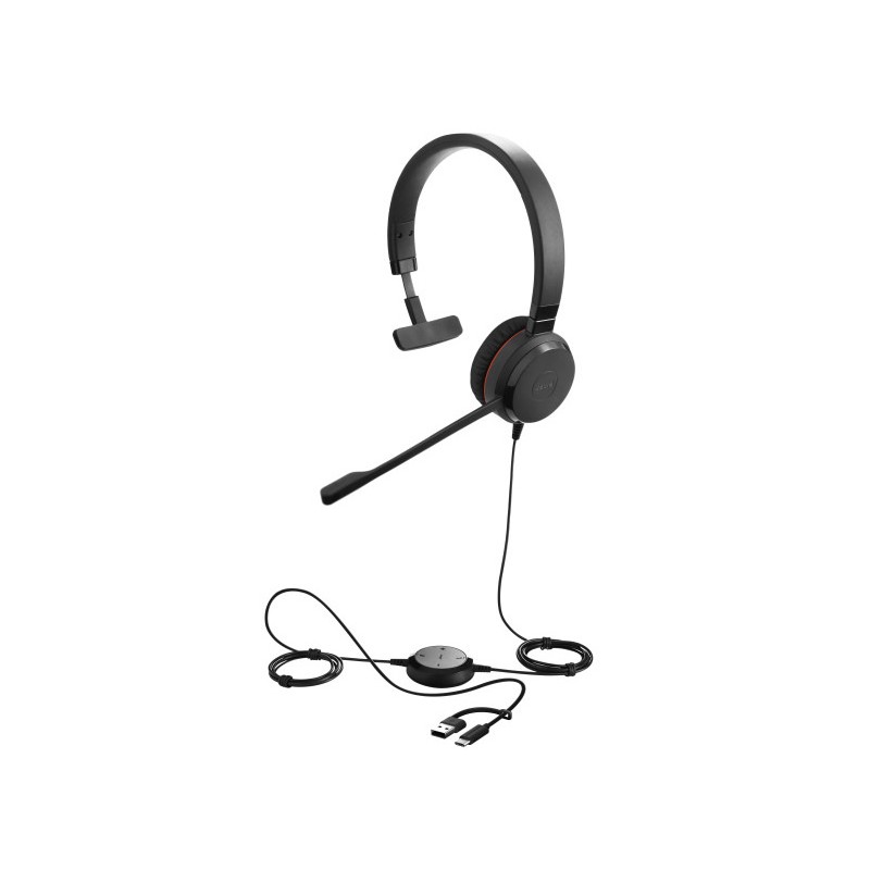 Jabra Evolve 30 II mono MS adattatore USB C/A