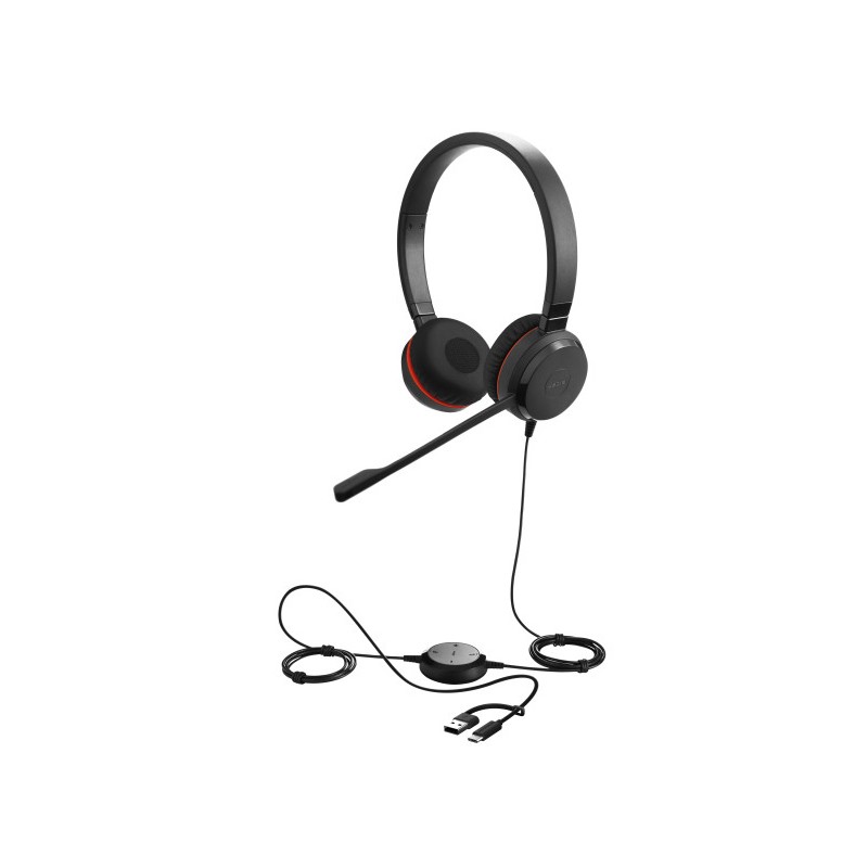 Jabra Evolve 20 UC stereo cuffia USB Ms Lync