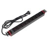 Multipresa 8 Posti da Rack 19'' con Staffa Ruotabile 360&deg; Spina Italiana