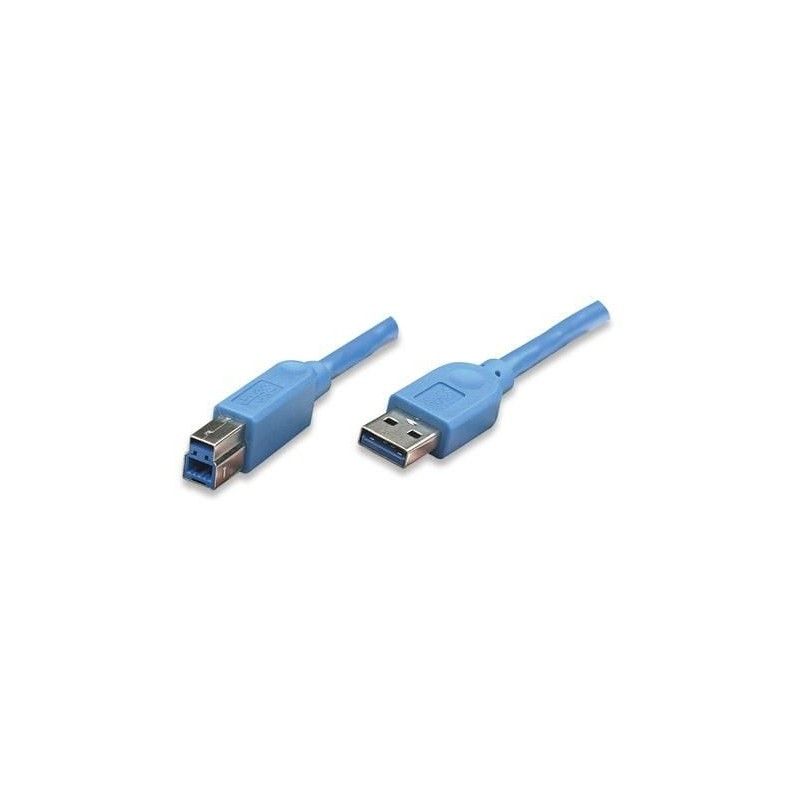 Cavo USB 3.0 A maschio/B maschio 1 m blu 