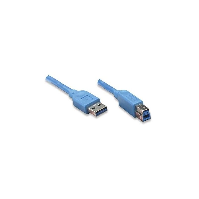Cavo USB 3.0 A maschio/B maschio 1 m blu 