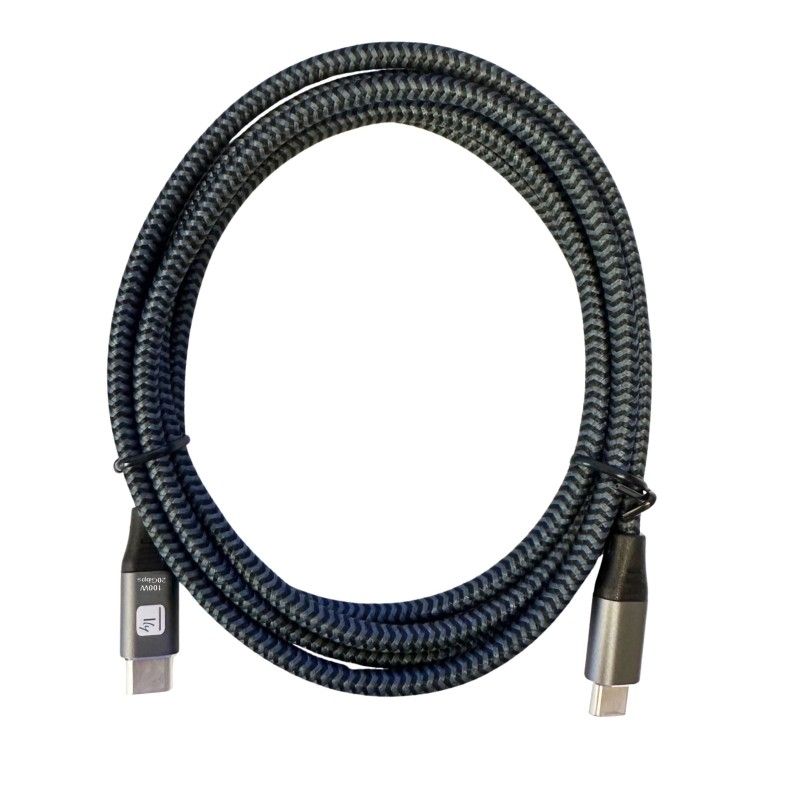 Cavo USB-C&trade; Maschio 3.2 / USB-C&trade; Maschio 5A 100W 2m Alluminio