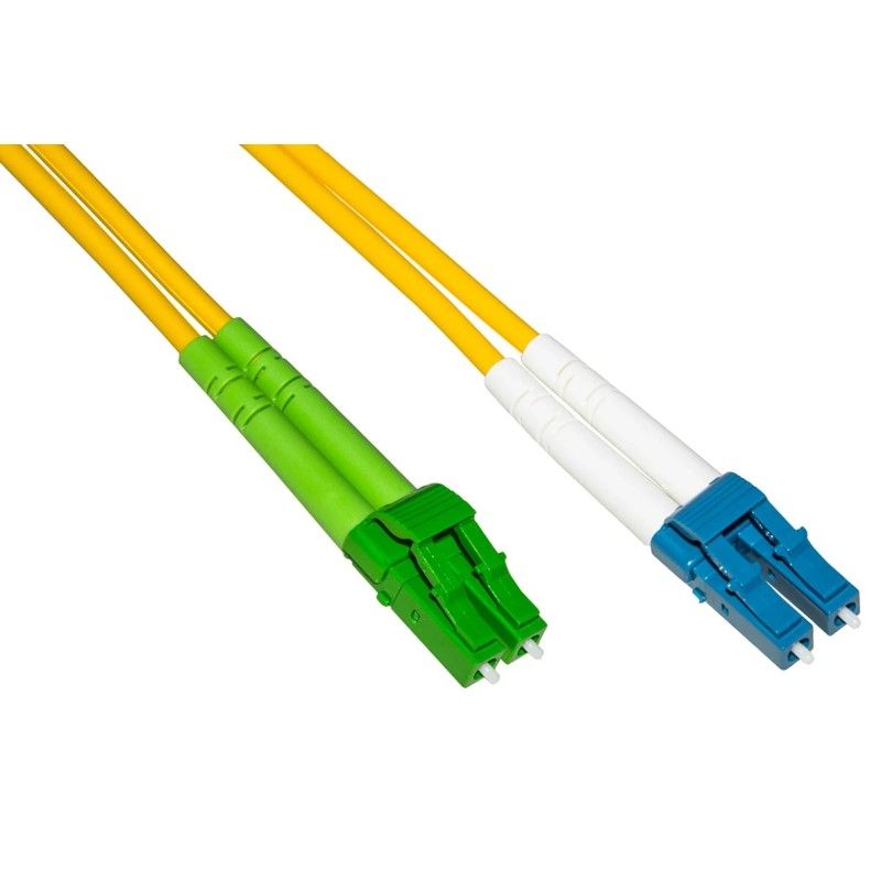 Cavo in Fibra Ottica Monomodale OS2 LC-APC Duplex a LC-UPC Duplex 9/125 G657.A2 2m