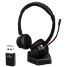 Cuffia bluetooth stereo con base e dongle bluetooth USB-A