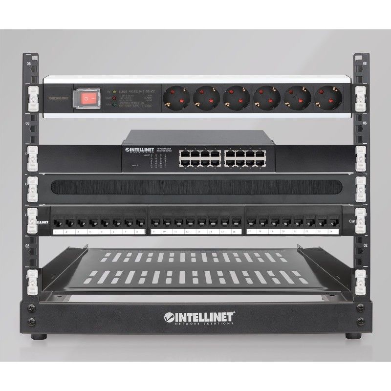Confezione da 2 pz Clip di Montaggio su Rack 1U Senza Attrezzi
