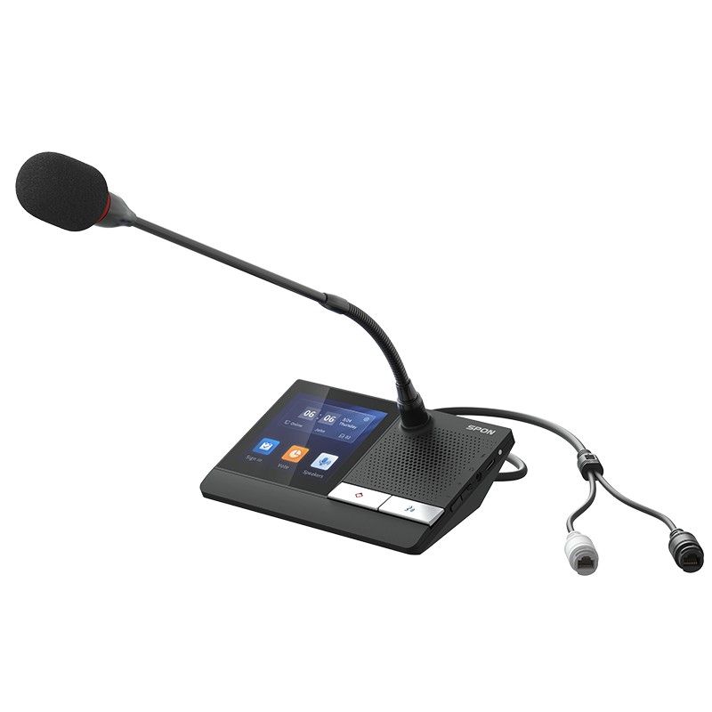 Postazione presidente wireless con display e speaker (no mic) Spon