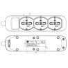 Presa Multipla a 6 Posti 10/16A Bipasso e 3 10/16A Bipasso Schuko con Interruttore