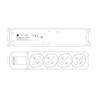 Multipresa 4 Posti Italiana Bipasso / Schuko con spina 16A angolata