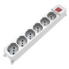 Multipresa 6 Posti Italiana Bipasso / Schuko con spina 16A angolata
