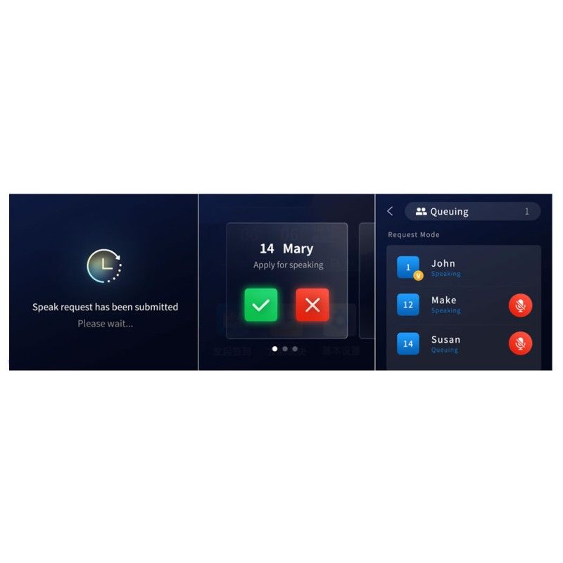 Microfono per conferenze (presidente) con votazione Spon LCS-5251C-L