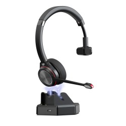 Cuffia bluetooth mono con base ricarica via USB Ezlight M891